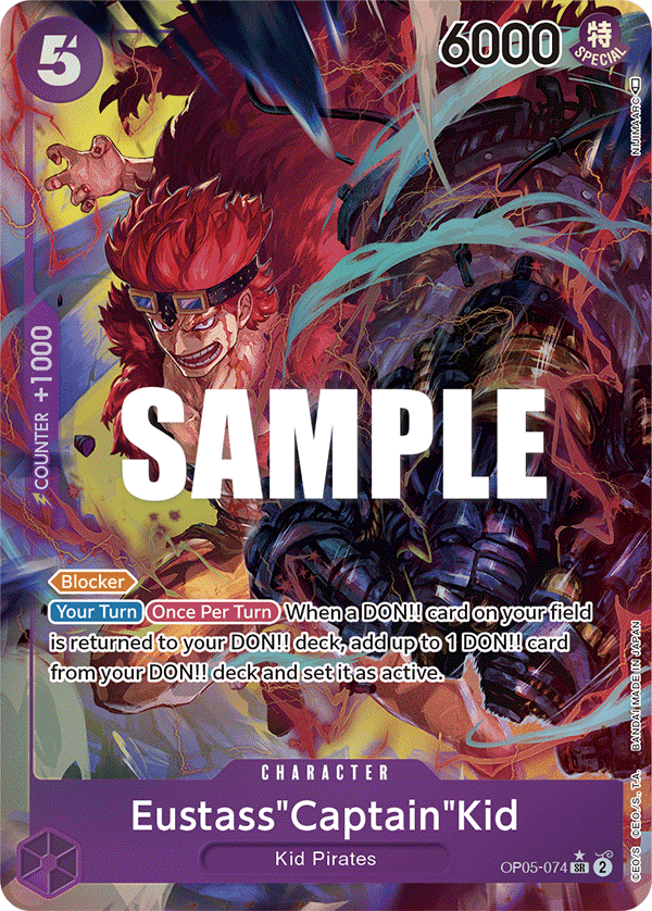 Eustass"Captain"Kid (Alternate Art) - OP05-074 - AWAKENING OF THE NEW ERA