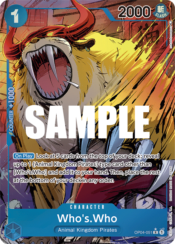 Who's.Who (Alternate Art) - OP04-051 - KINGDOMS OF INTRIGUE