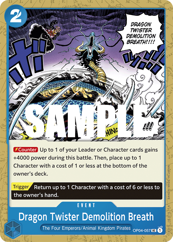 Dragon Twister Demolition Breath - OP04-057 - KINGDOMS OF INTRIGUE