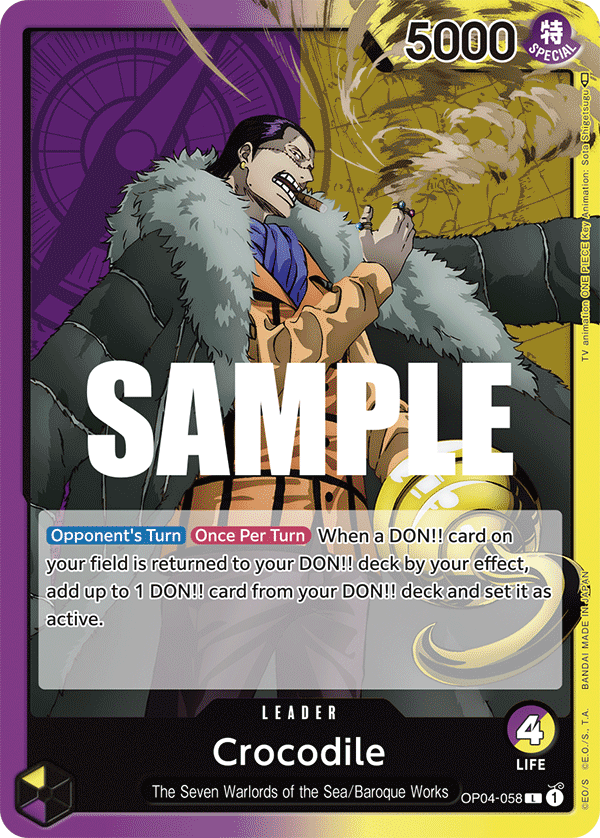 Crocodile - OP04-058 - KINGDOMS OF INTRIGUE