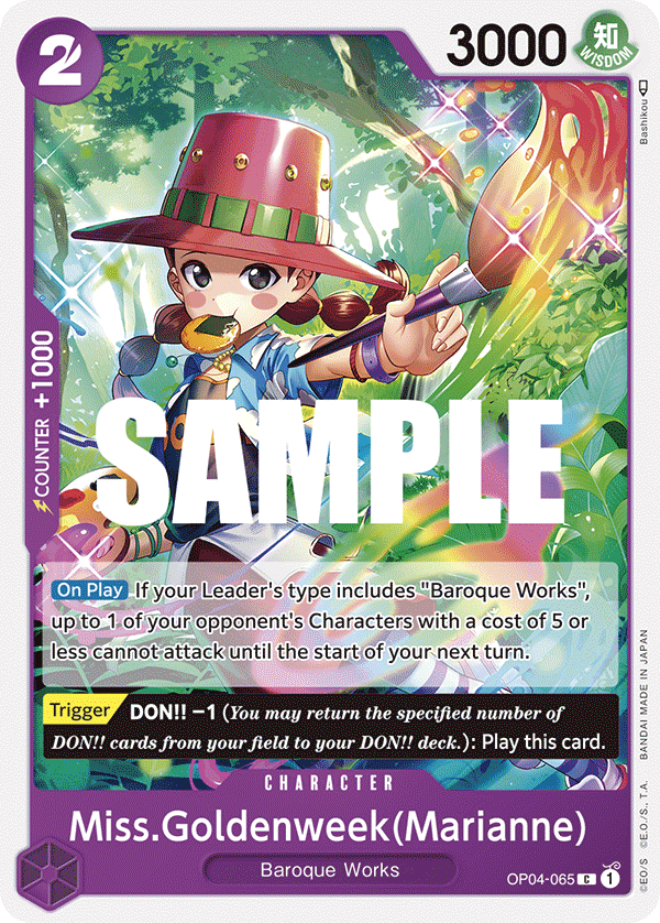 Miss.Goldenweek(Marianne) - OP04-065 - KINGDOMS OF INTRIGUE