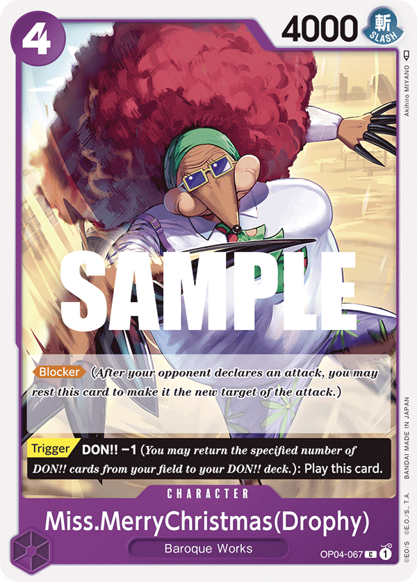 Miss.MerryChristmas(Drophy) - OP04-067 - KINGDOMS OF INTRIGUE