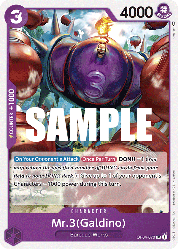 Mr.3(Galdino) - OP04-070 - KINGDOMS OF INTRIGUE