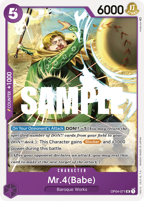 Mr.4(Babe) - OP04-071 - KINGDOMS OF INTRIGUE