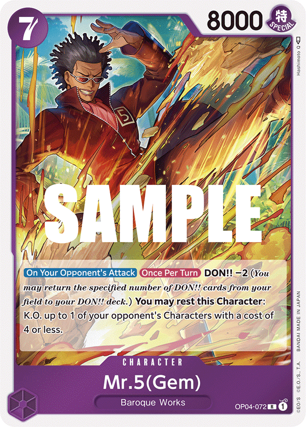 Mr.5(Gem) - OP04-072 - KINGDOMS OF INTRIGUE