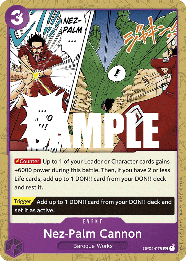 Nez-Palm Cannon - OP04-075 - KINGDOMS OF INTRIGUE