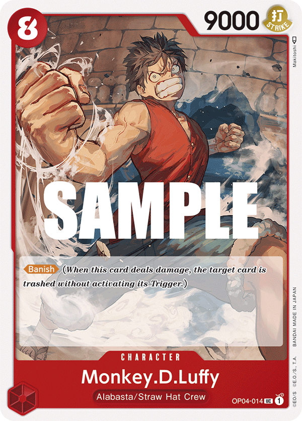 Monkey.D.Luffy - OP04-014 - KINGDOMS OF INTRIGUE