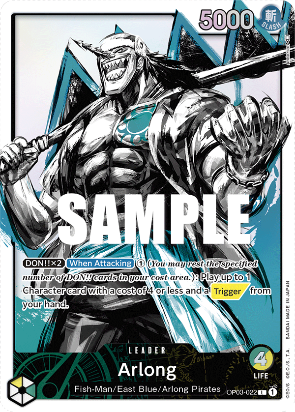 Arlong (Alternate Art) - OP03-022 - PILLARS OF STRENGTH