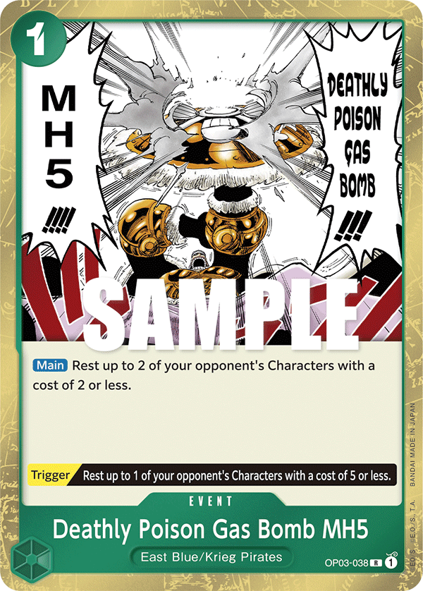 Deathly Poison Gas Bomb MH5 - OP03-038 - PILLARS OF STRENGTH