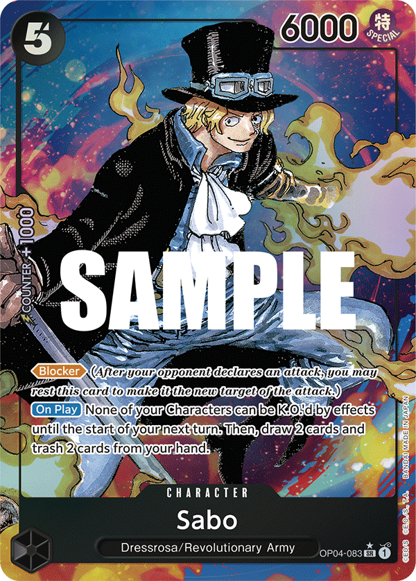 Sabo (Alternate Art) - OP04-083 - KINGDOMS OF INTRIGUE