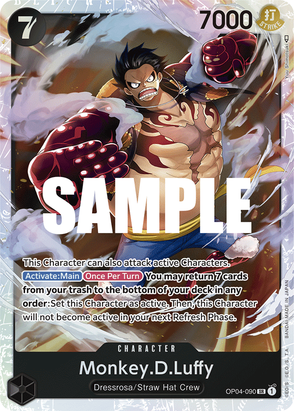 Monkey.D.Luffy - OP04-090 - KINGDOMS OF INTRIGUE