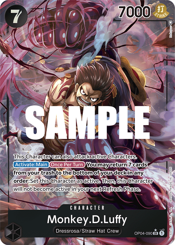 Monkey.D.Luffy (Alternate Art) - OP04-090 - KINGDOMS OF INTRIGUE
