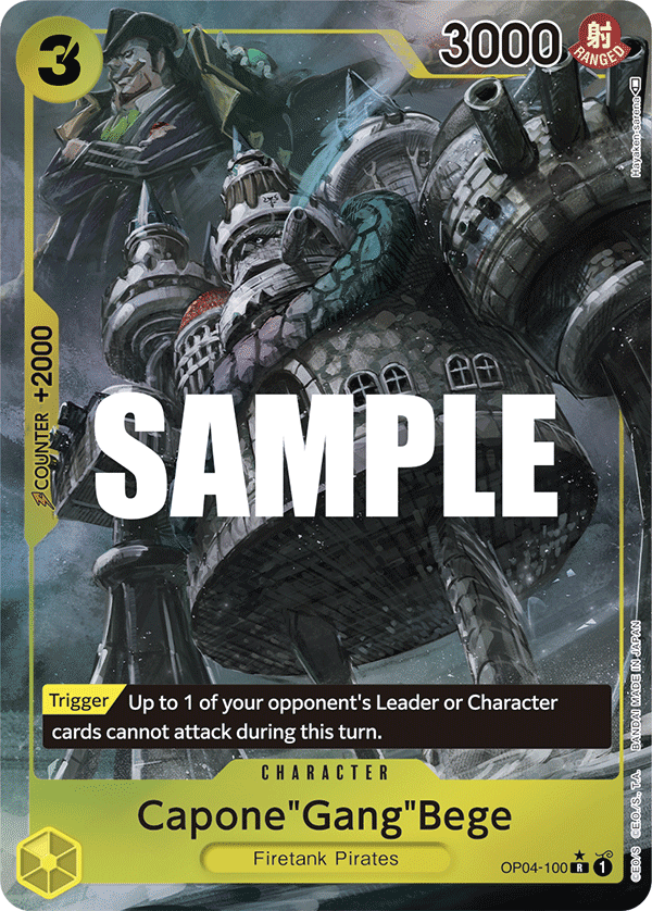 Capone"Gang"Bege (Alternate Art) - OP04-100 - KINGDOMS OF INTRIGUE