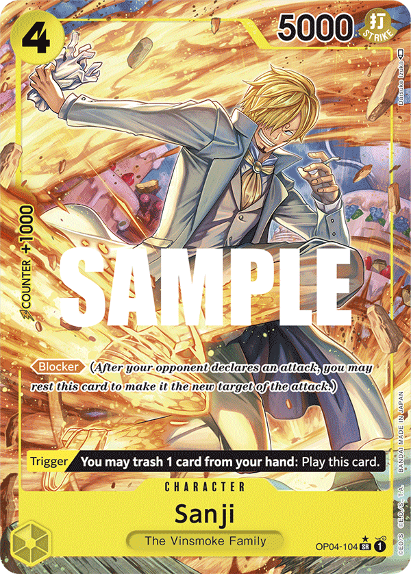 Sanji (Alternate Art) - OP04-104 - KINGDOMS OF INTRIGUE