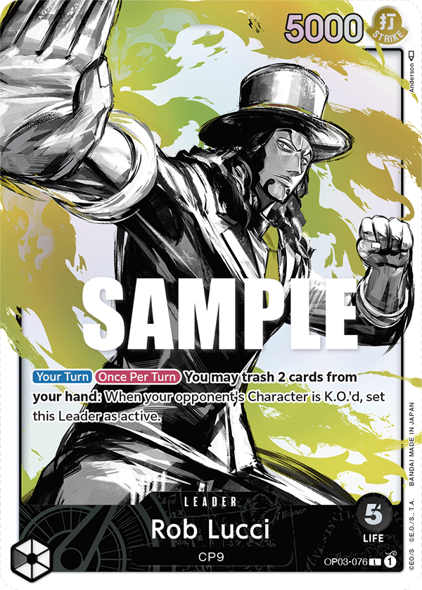 Rob Lucci (Alternate Art) - OP03-076 - PILLARS OF STRENGTH