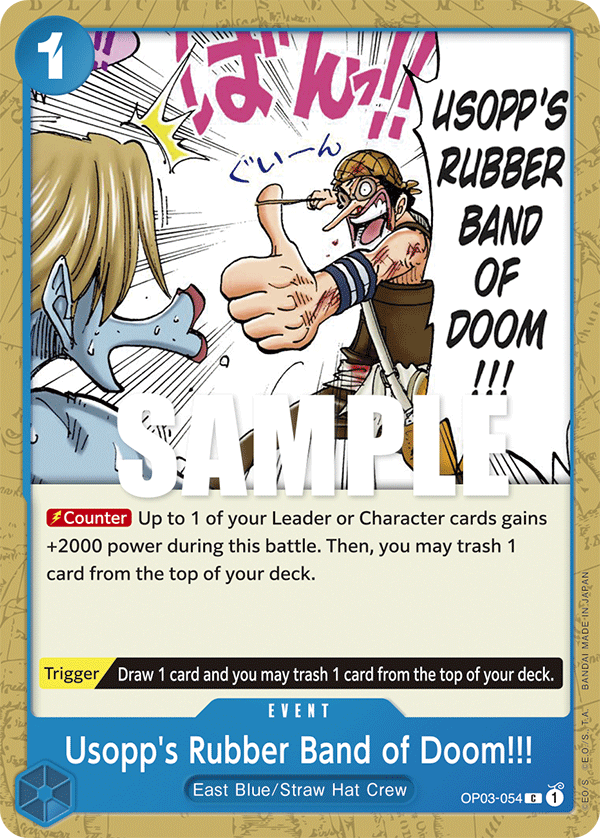 Usopp's Rubber Band of Doom!!! - OP03-054 - PILLARS OF STRENGTH