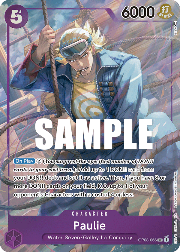Paulie (Alternate Art) - OP03-066 - PILLARS OF STRENGTH