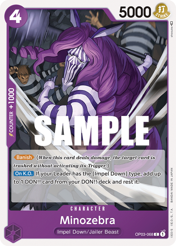 Minozebra - OP03-068 - PILLARS OF STRENGTH