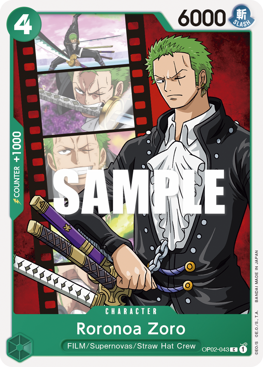 Roronoa Zoro - OP02-043 - PARAMOUNT WAR
