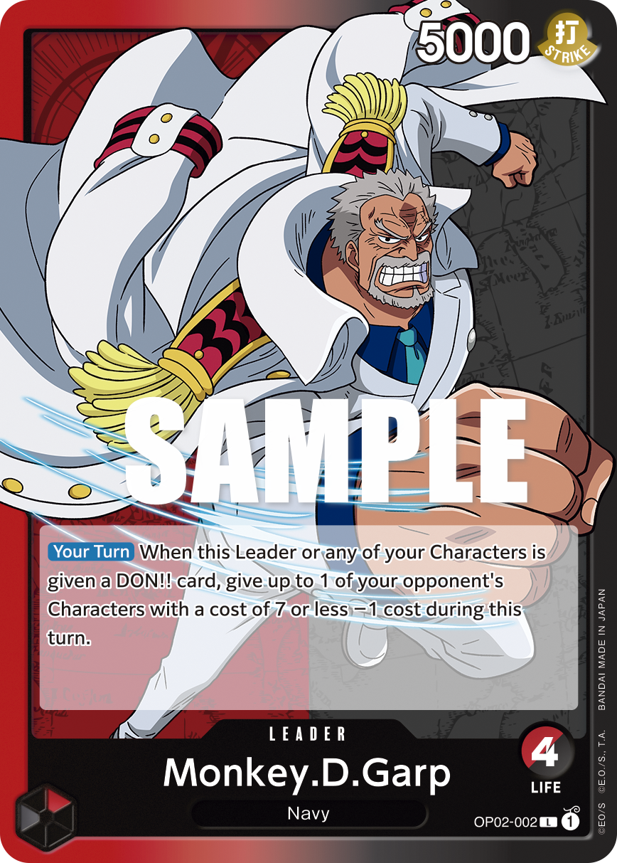 Monkey.D.Garp - OP02-002 - PARAMOUNT WAR