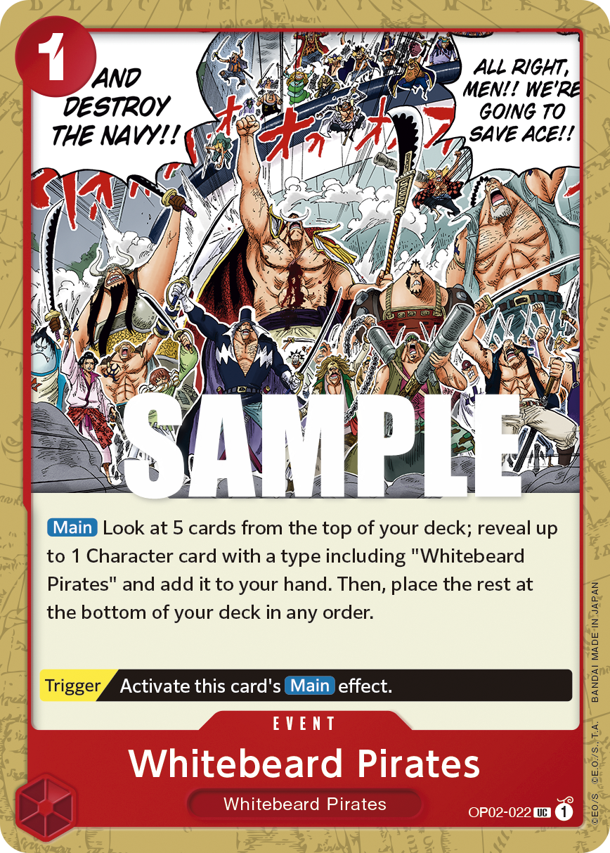 Whitebeard Pirates - OP02-022 - PARAMOUNT WAR