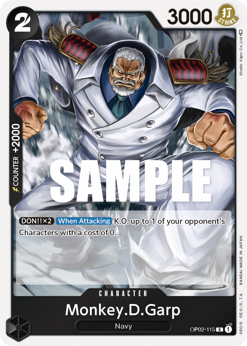 Monkey.D.Garp - OP02-115 - PARAMOUNT WAR