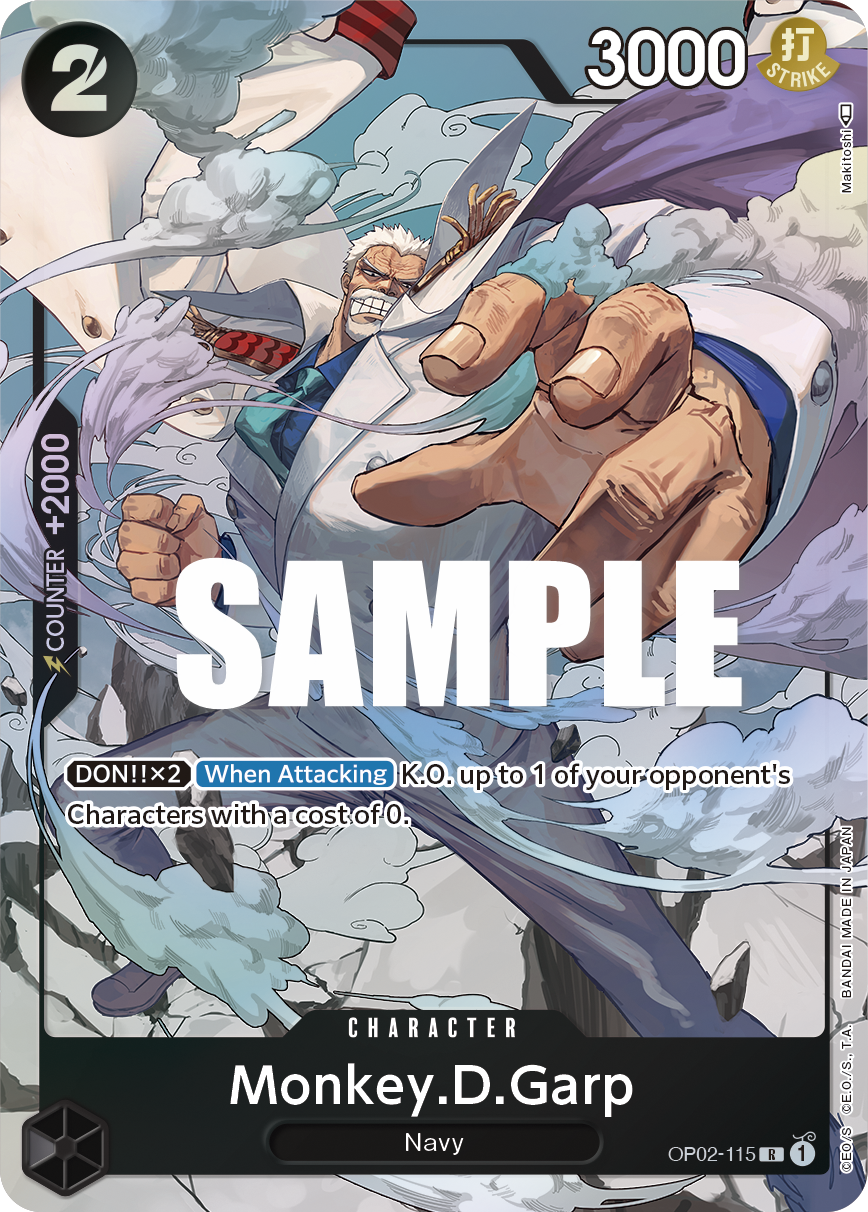 Monkey.D.Garp (Alternate Art) - OP02-115 - PARAMOUNT WAR