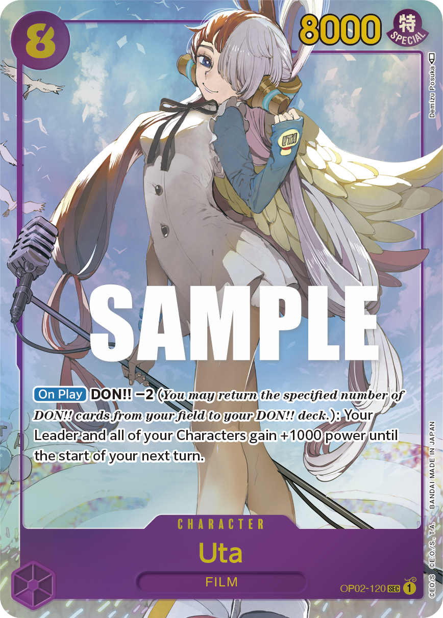 Uta (Alternate Art) - OP02-120 - PARAMOUNT WAR