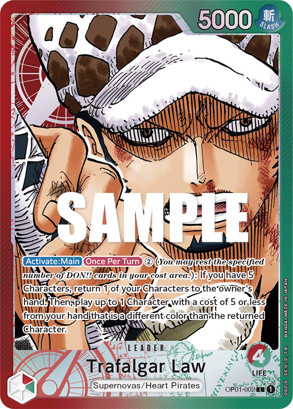 Trafalgar Law (Alternate Art) - OP01-002 - ROMANCE DAWN