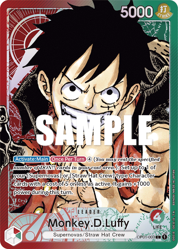 Monkey.D.Luffy (Alternate Art) - OP01-003 - ROMANCE DAWN