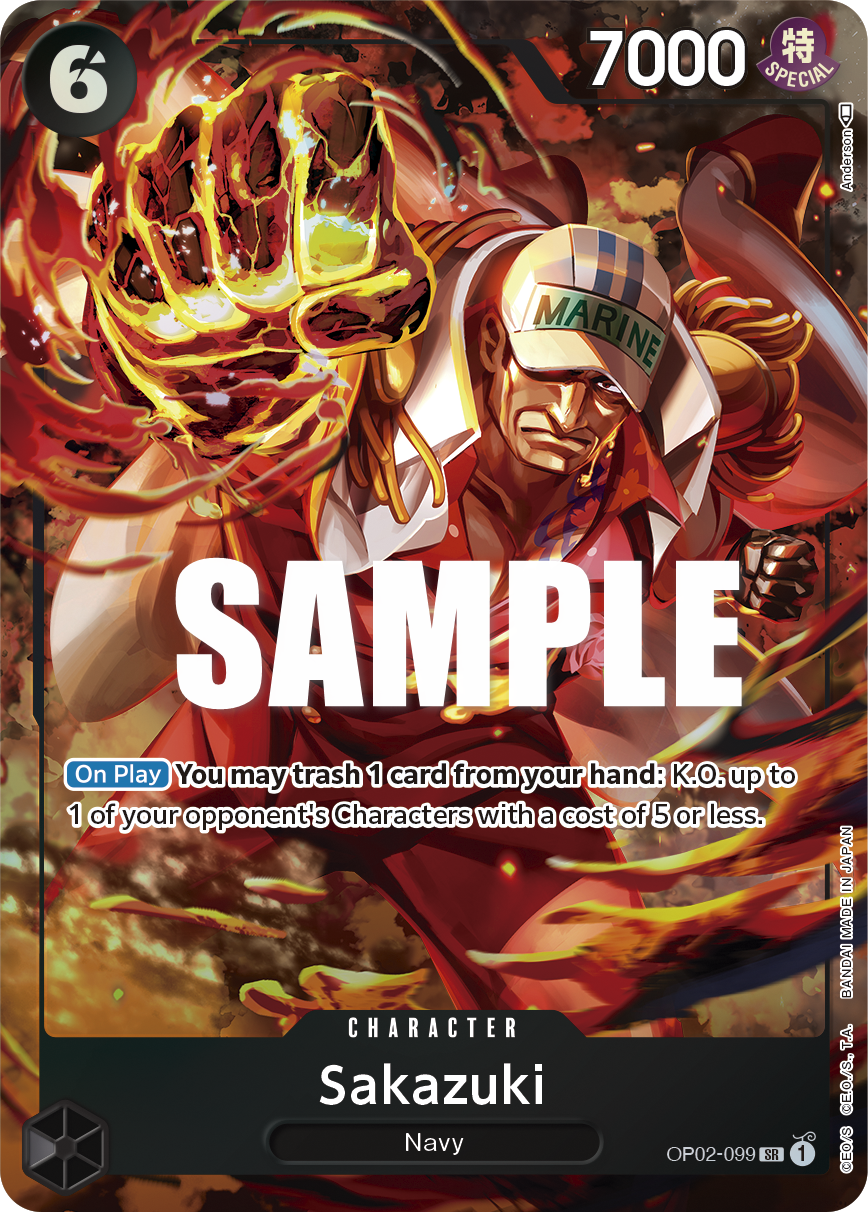 Sakazuki (Alternate Art) - OP02-099 - PARAMOUNT WAR
