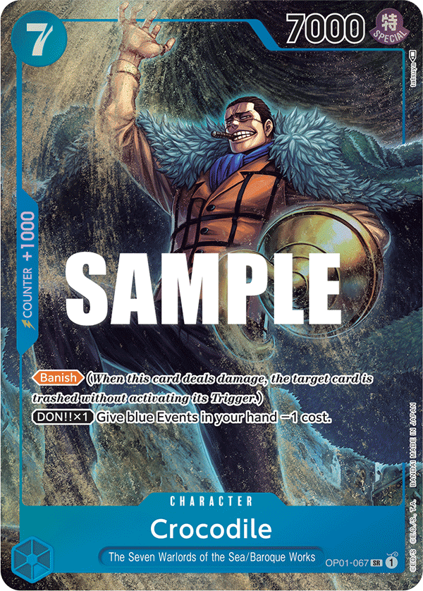 Crocodile (Alternate Art) - OP01-067 - ROMANCE DAWN