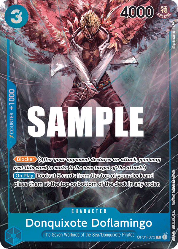 Donquixote Doflamingo (Alternate Art) - OP01-073 - ROMANCE DAWN