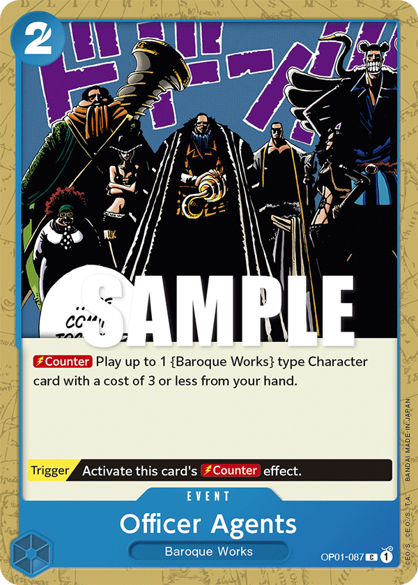 Officer Agents - OP01-087 - ROMANCE DAWN