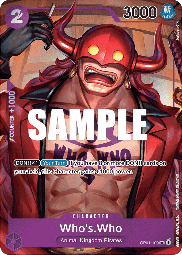 Who's.Who (Box Topper) - OP01-109 - ROMANCE DAWN
