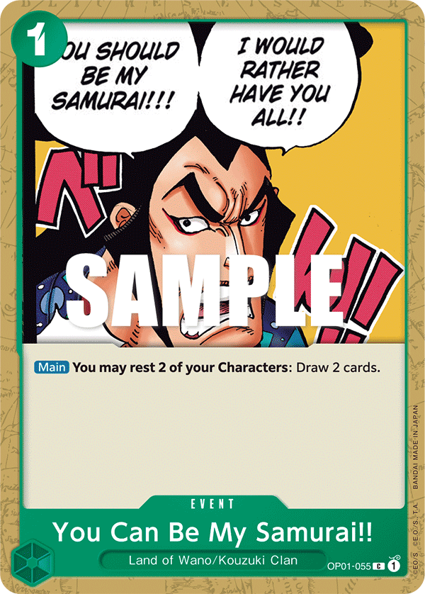 You Can Be My Samurai!! - OP01-055 - ROMANCE DAWN