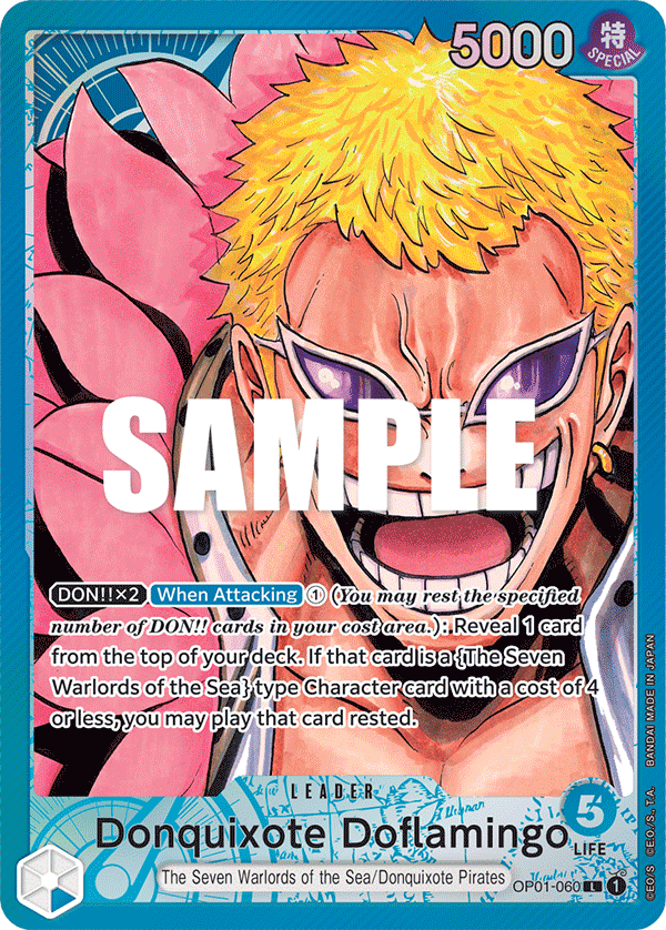 Donquixote Doflamingo (Alternate Art) - OP01-060 - ROMANCE DAWN