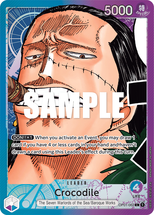 Crocodile (Alternate Art) - OP01-062 - ROMANCE DAWN