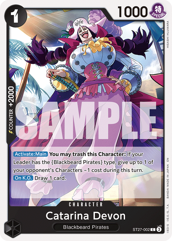 Catarina Devon - ST27-002 - BLACK Marshall.D.Teach