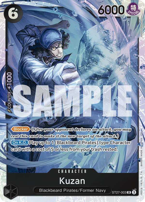 Kuzan - ST27-003 - BLACK Marshall.D.Teach