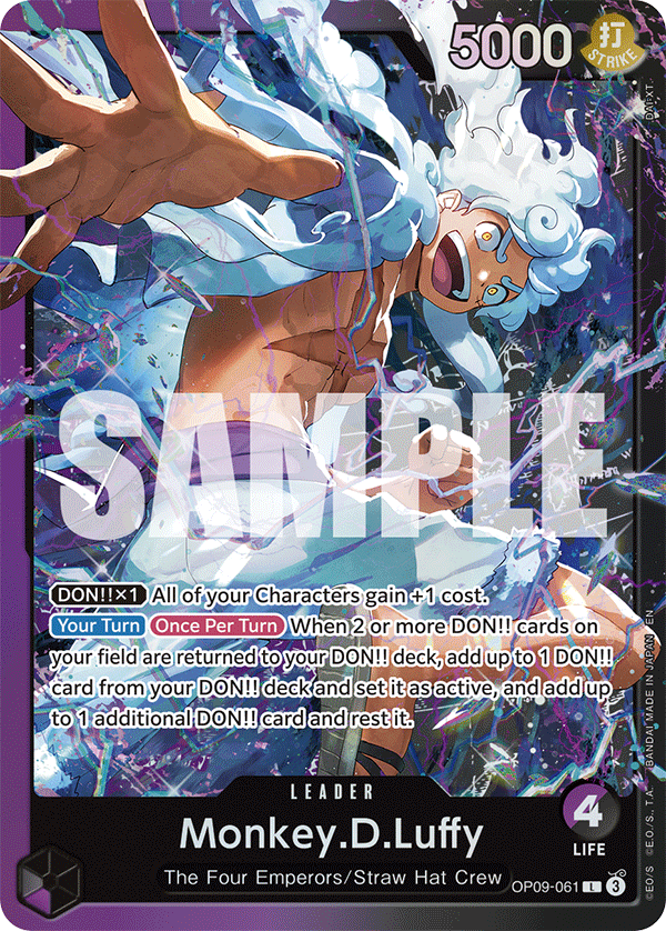 Monkey.D.Luffy - OP09-061 - PURPLE/BLACK Monkey.D.Luffy