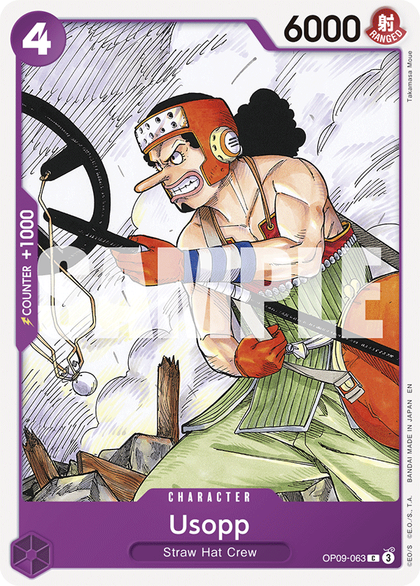 Usopp - OP09-063 - PURPLE/BLACK Monkey.D.Luffy