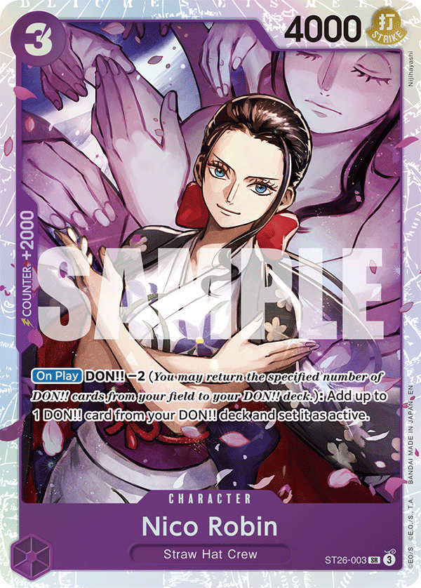 Nico Robin - ST26-003 - PURPLE/BLACK Monkey.D.Luffy