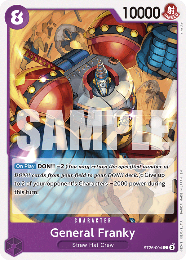 General Franky - ST26-004 - PURPLE/BLACK Monkey.D.Luffy