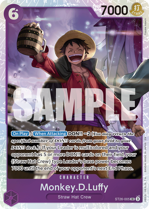 Monkey.D.Luffy - ST26-005 - PURPLE/BLACK Monkey.D.Luffy