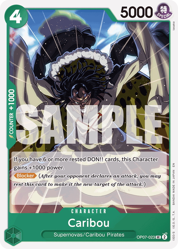 Caribou - OP07-023 - GREEN Jewelry Bonney