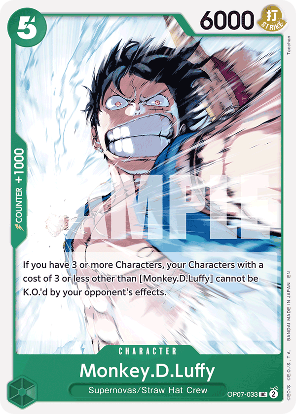 Monkey.D.Luffy - OP07-033 - GREEN Jewelry Bonney