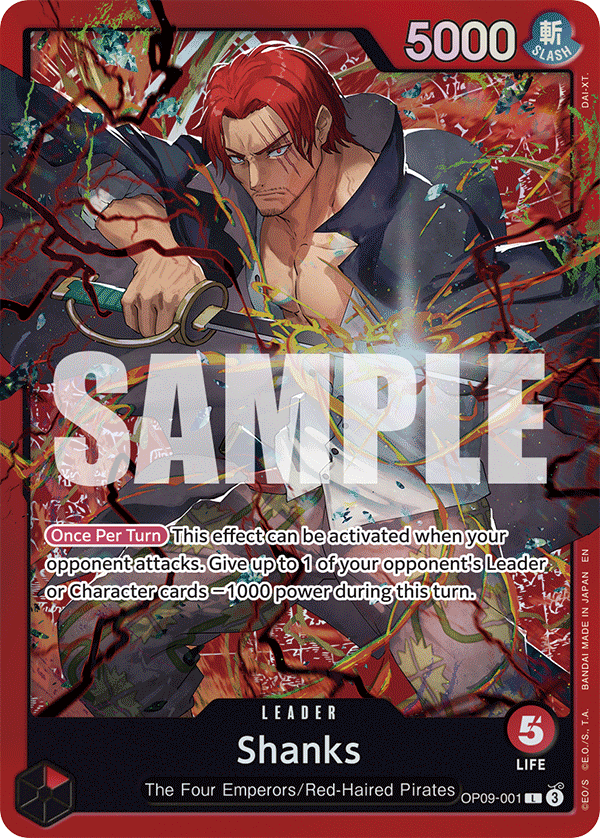 Shanks - OP09-001 - RED Shanks