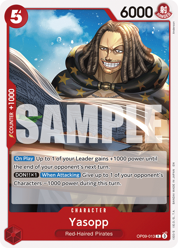 Yasopp - OP09-013 - RED Shanks