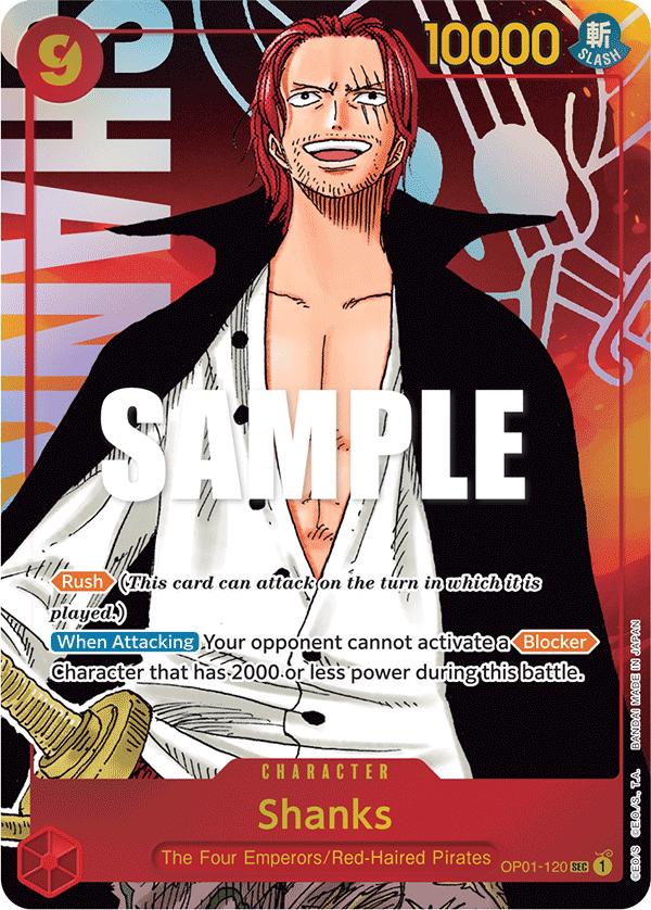 Shanks (Alternate Art) - OP01-120 - ROMANCE DAWN